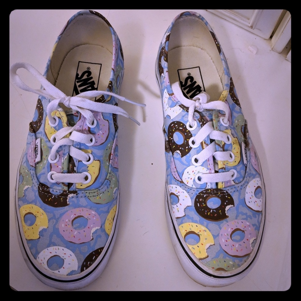 Vans Donut Print Shoes Size 7